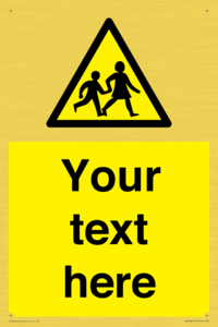 Custom Warning children Sign